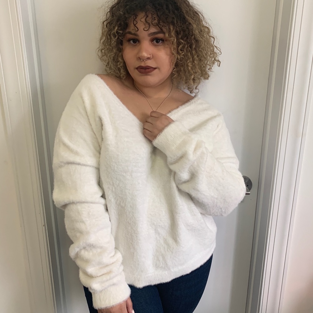 NWT Furry Sweater